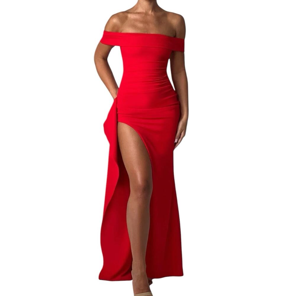 NWT Babyboo Joyce Maxi Dress Red Size Small